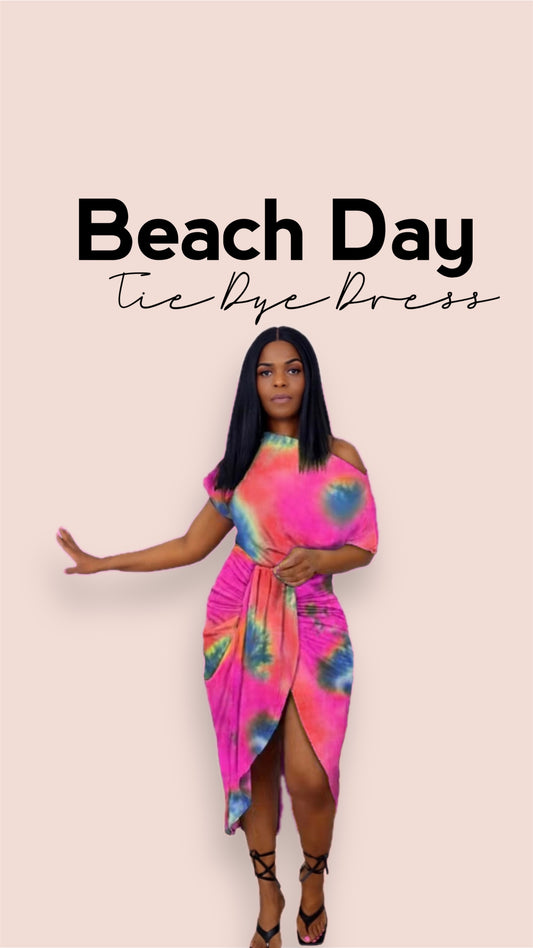 Beach Day Tie Dye Dress